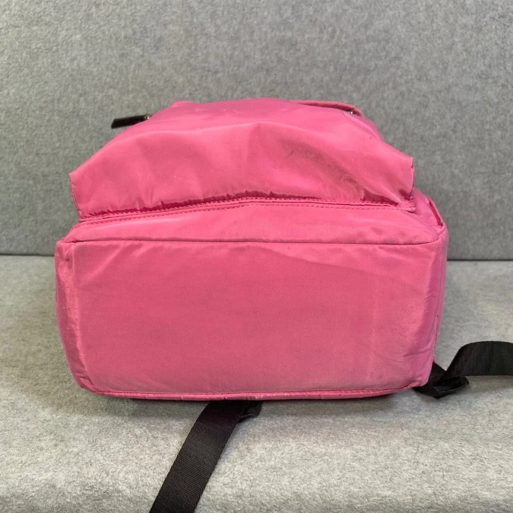 Steve Madden Backpack Women's Medium Pink Nylon Lightweight Logo Flaw Fair